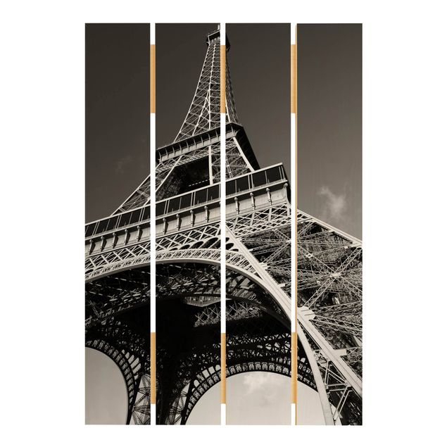 Impression sur bois - Eiffel tower