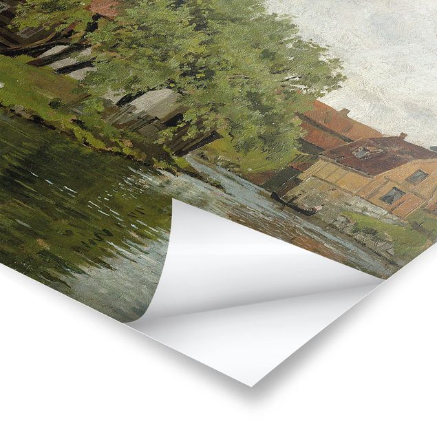Tableaux nature Edvard Munch - Scène sur la rivière Akerselven