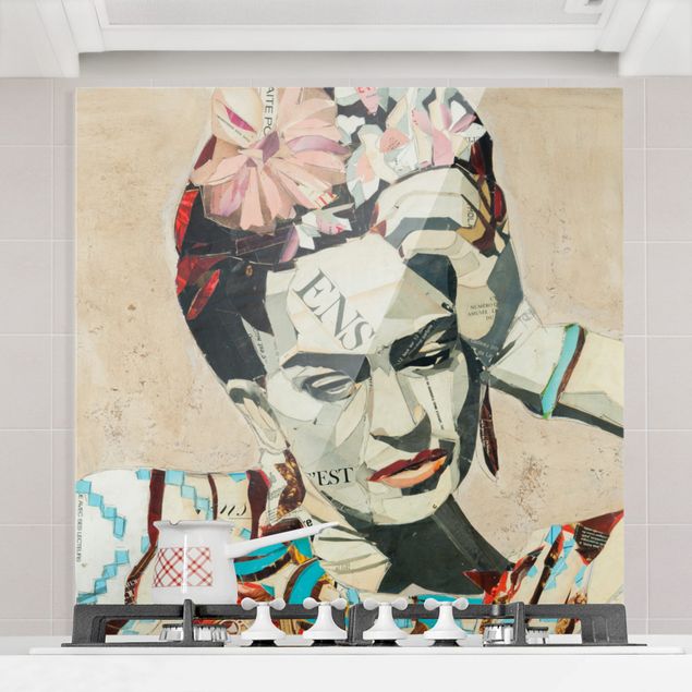 Déco murale cuisine Frida Kahlo - Collage No.1