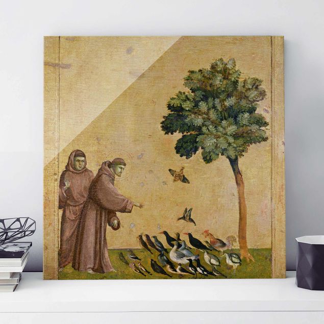 Déco murale cuisine Giotto di Bondone - Saint François s'adressant aux oiseaux