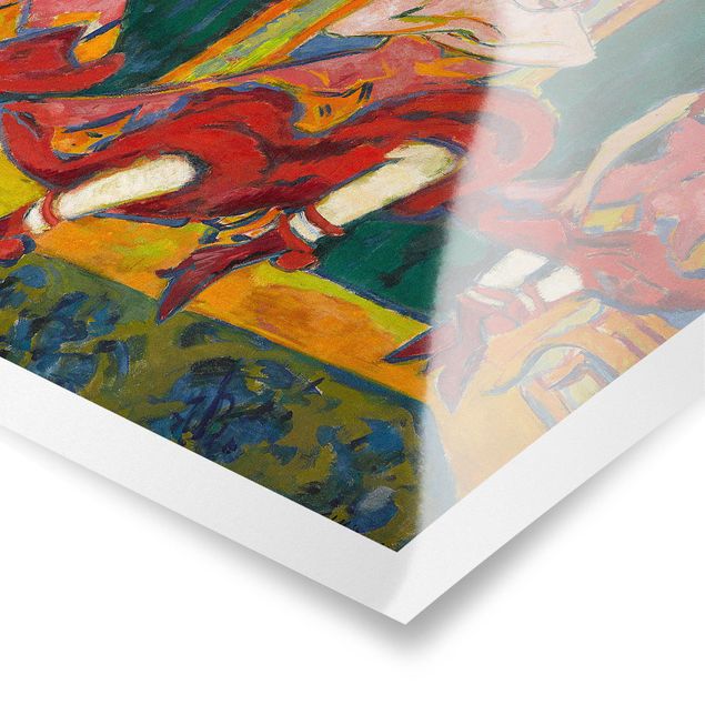 Tableaux multicolore Ernst Ludwig Kirchner - Danseurs de Czardas