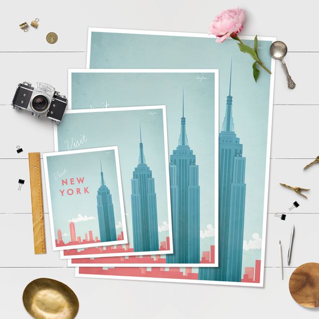Tableaux Poster de voyage - New York
