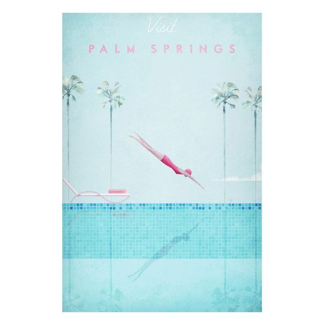 Tableau style vintage Poster de voyage - Palm Springs