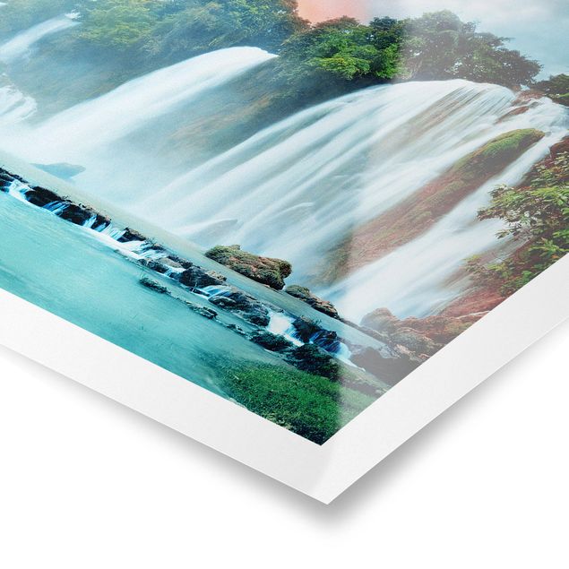 Poster paysage Panorama des chutes d'eau