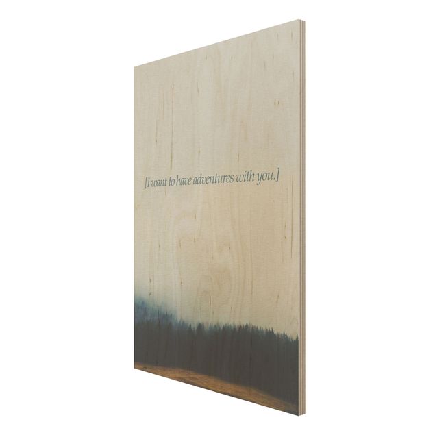 Tableaux en bois avec citations Paysages poétiques - Aventures
