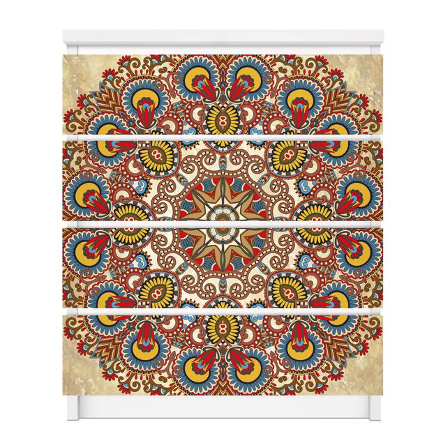 Papier adhésif pour meuble Mandala coloré