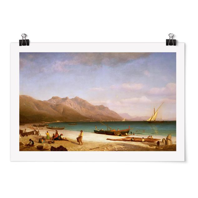 Romantisme tableau Albert Bierstadt - Baie de Salerne