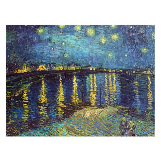 Tableaux Impressionnisme Vincent Van Gogh - Nuit étoilée au-dessus du Rhône