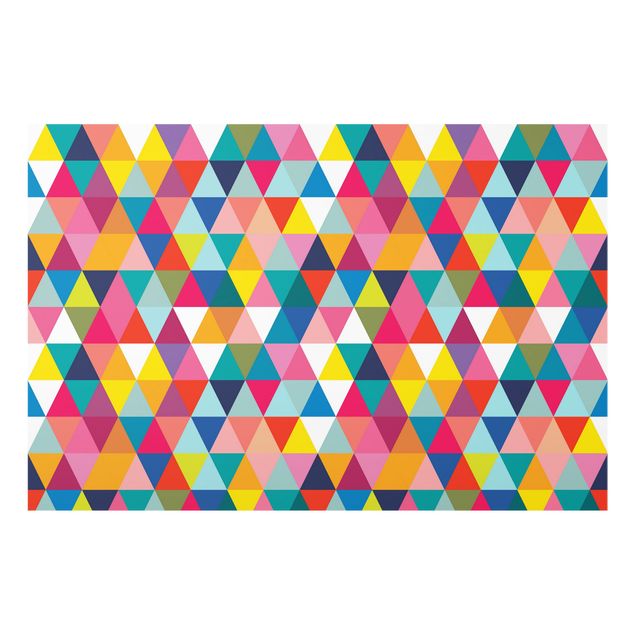 Fonds de hotte - Colourful Triangle Pattern - Format paysage 3:2