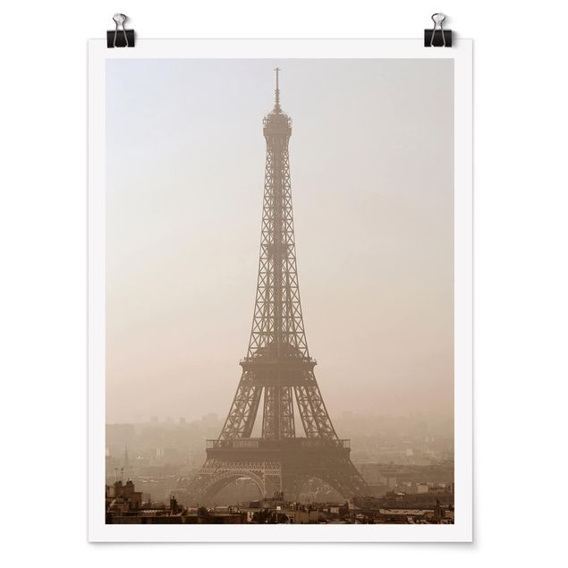 Tableau style vintage Tour Eiffel