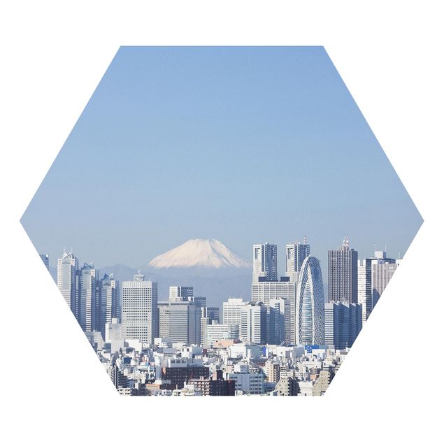 Tableaux modernes Tokyo devant le Fuji