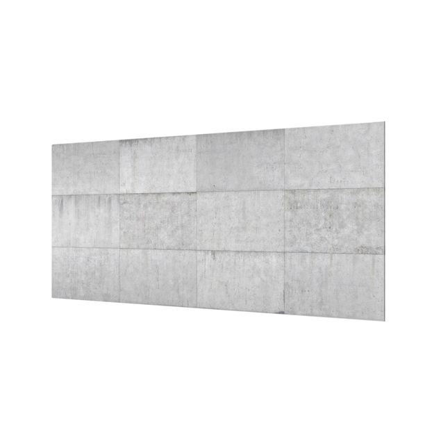 Fond de hotte - Concrete Tile Look Gray
