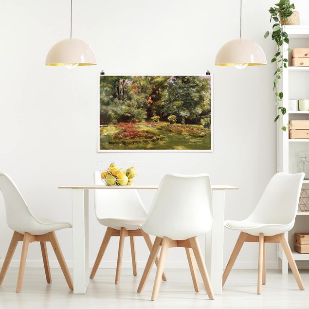 Tableaux Impressionnisme Max Liebermann - Terrasse fleurie du Wannseegarten