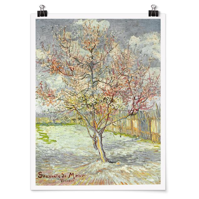 Tableau arbres Vincent van Gogh - Pêchers en fleur