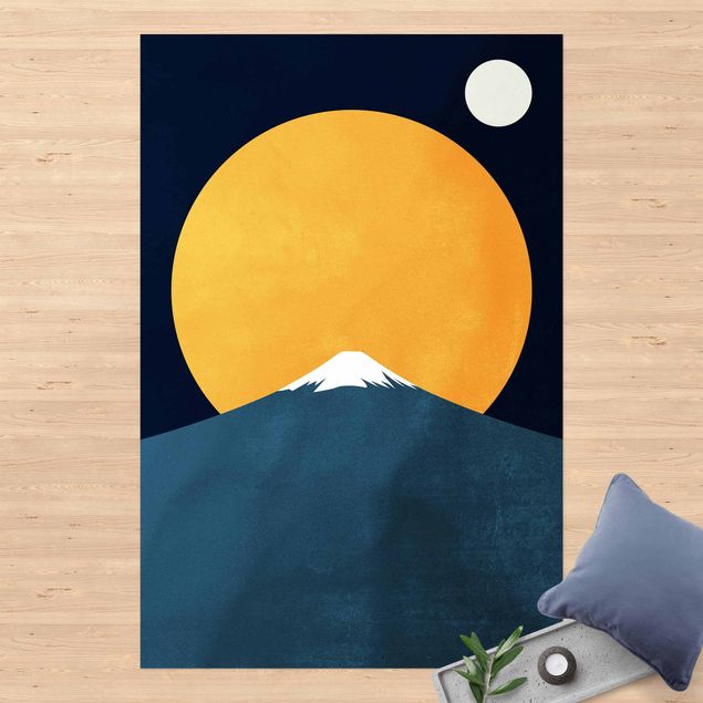 tapis extérieur Soleil, Lune et Montagne