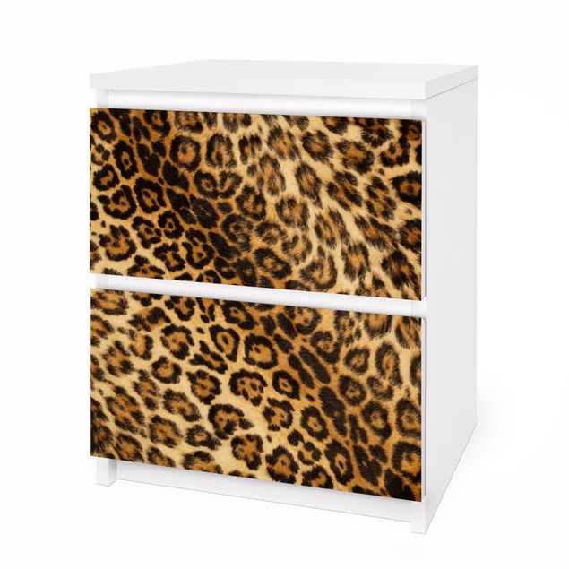 Papier adhésif pour meuble IKEA - Malm commode 2x tiroirs - Jaguar Skin