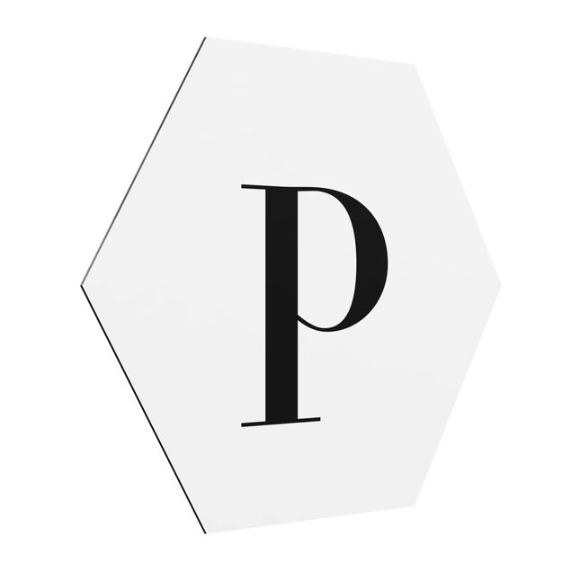 Tableau lettre Lettre Serif Blanc P