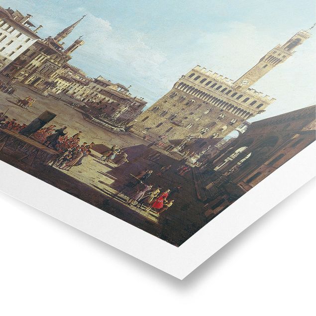 Courant artistique Postimpressionnisme Bernardo Bellotto - La Piazza della Signoria à Florence