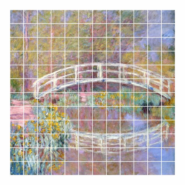 Stickers carrelage Claude Monet - Pont du jardin de Monet