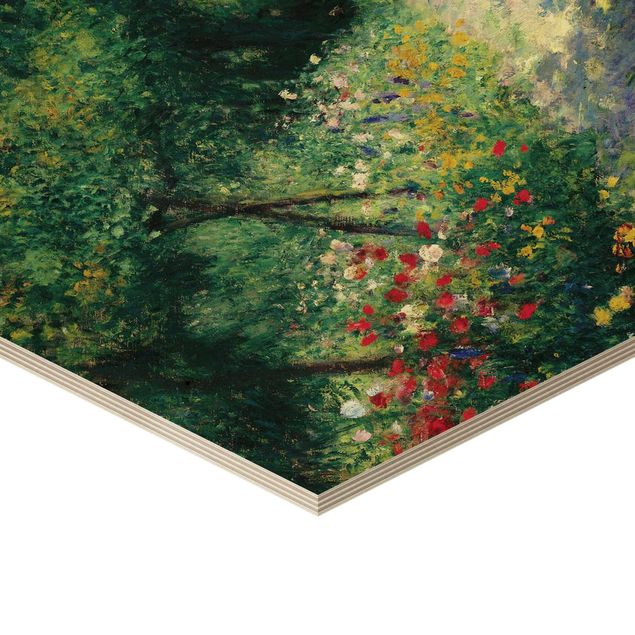 Impression sur bois Auguste Renoir - Femmes dans un jardin