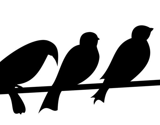 Sticker pour fenêtres - No.IS21 Flock of Birds