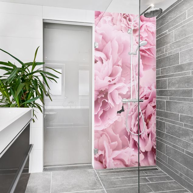 Revêtement mural de douche - Pink Peonies