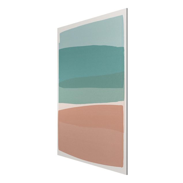 Tableaux reproduction Modern Turquoise And Pink