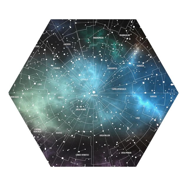 Forex tableau Carte des Constellations Stellaires Nébuleuse Galactique
