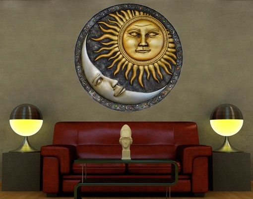 Déco murale cuisine No.459 Soleil et lune