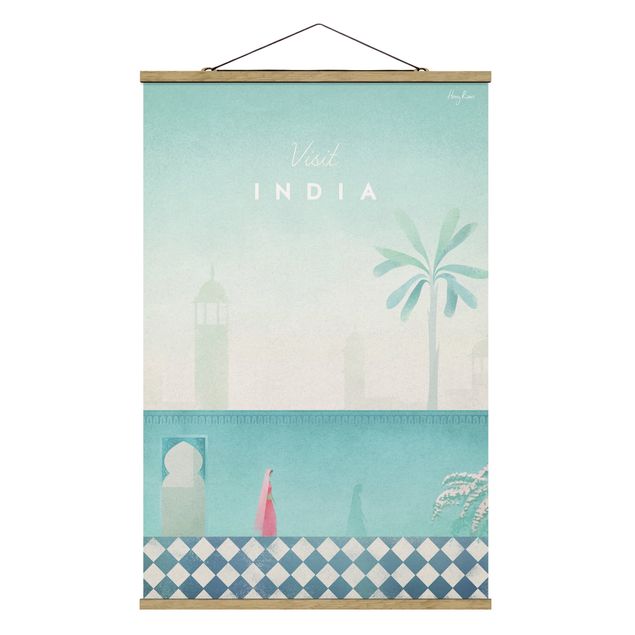 Tableau ville Poster de voyage - Inde