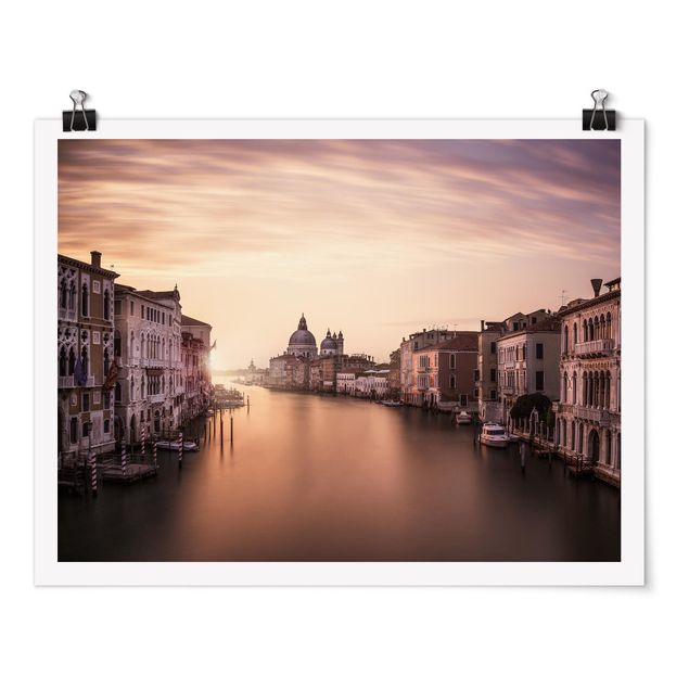 Poster villes Soirée à Venise