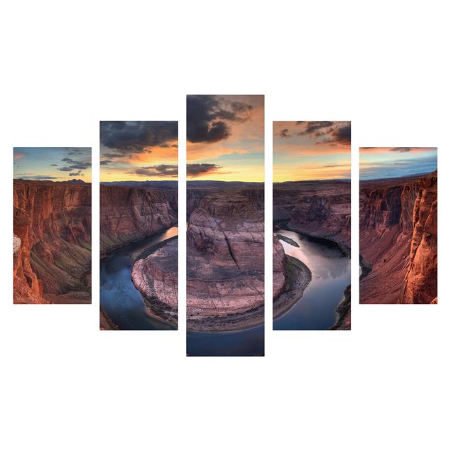 Toiles coucher de soleil Fleuve Colorado Glen Canyon