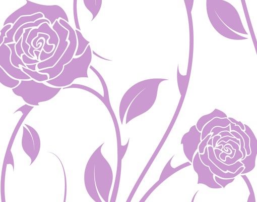 Stickers muraux roses No.IS74 vrille de rose