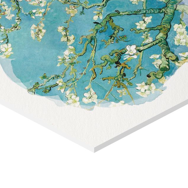 Tableaux forex Aquarelles - Vincent Van Gogh - Amandiers en fleur