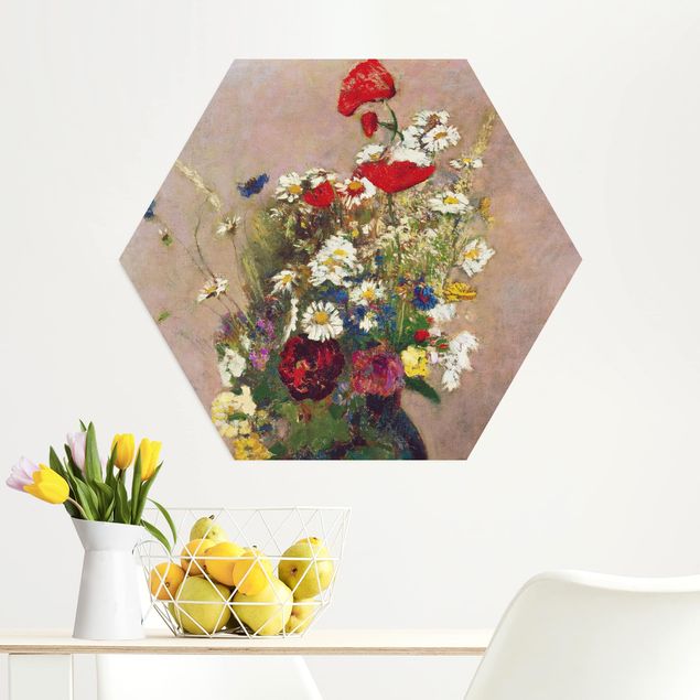 Tableaux coquelicots Odilon Redon - Vase à fleurs avec des coquelicots