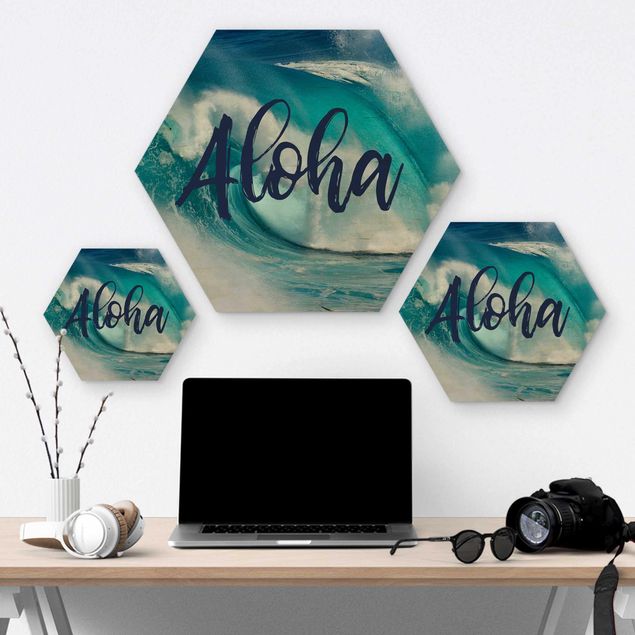 Hexagone en bois - Aloha