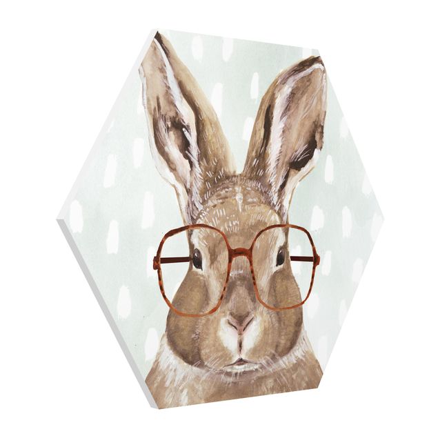 Forex tableau Animaux avec lunettes - Lapin