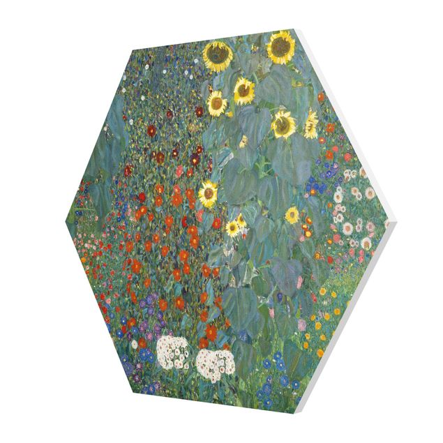tableaux floraux Gustav Klimt - Tournesols de jardin