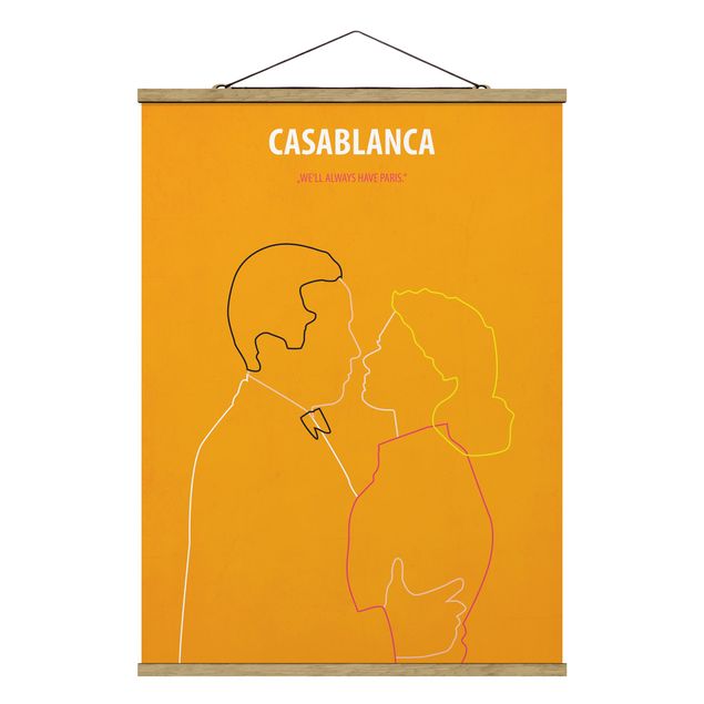 Tableaux portraits Affiche de film Casablanca