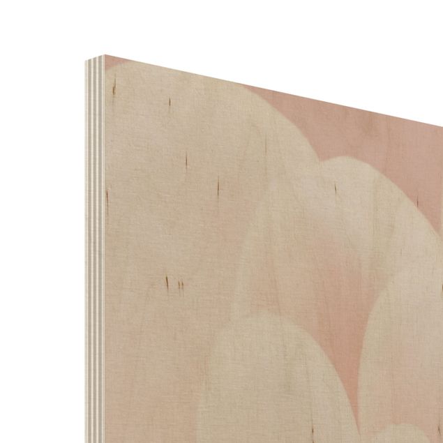Impression sur bois - Dahlia In Pastel Pink