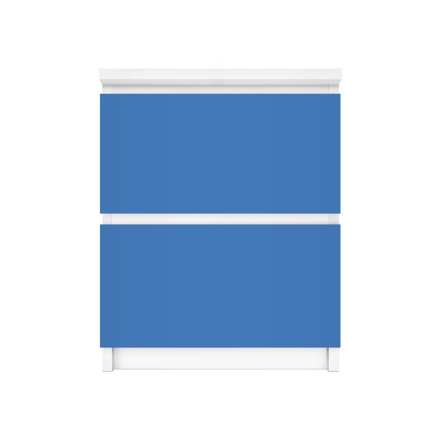 Papier adhésif pour meuble IKEA - Malm commode 2x tiroirs - Colour Royal Blue