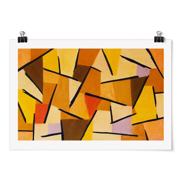 Tableau abstrait Paul Klee - Combat harmonisé