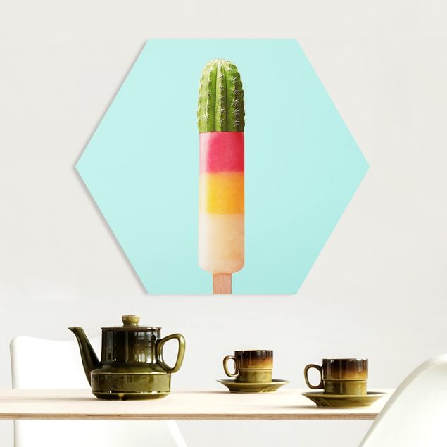 Tableaux modernes Popsicle avec cactus