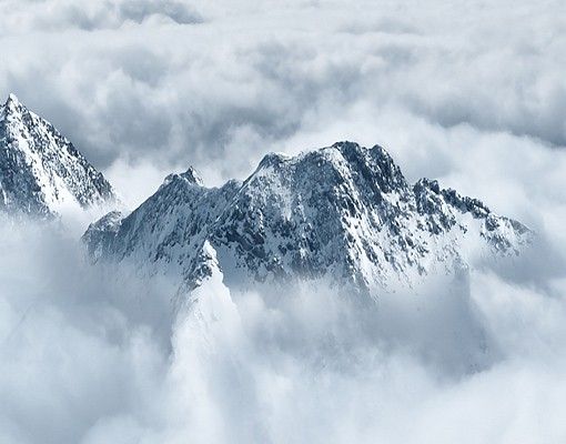 Film adhésif décoratif Les Alpes au-dessus des nuages