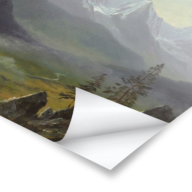 Tableaux nature Albert Bierstadt - Mont Blanc