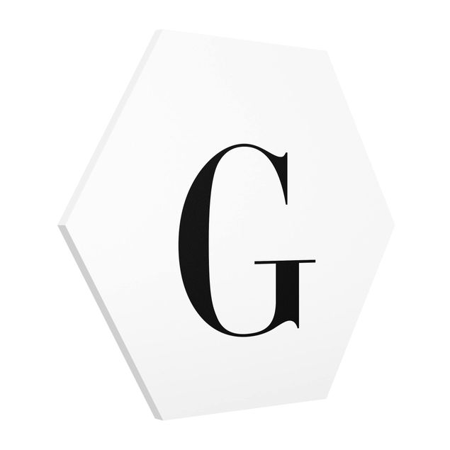 Tableau lettre Lettre Serif Blanc G