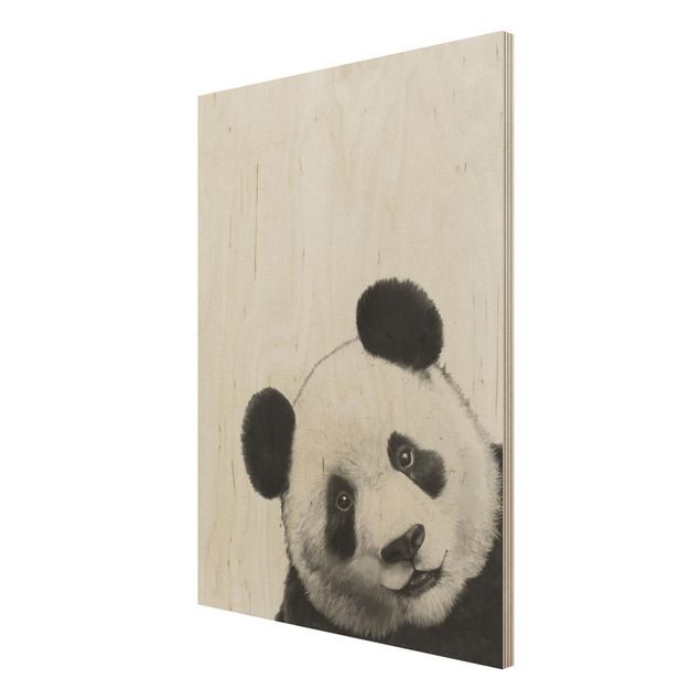 Tableaux de Laura Graves Illustration Panda Dessin Noir Et Blanc