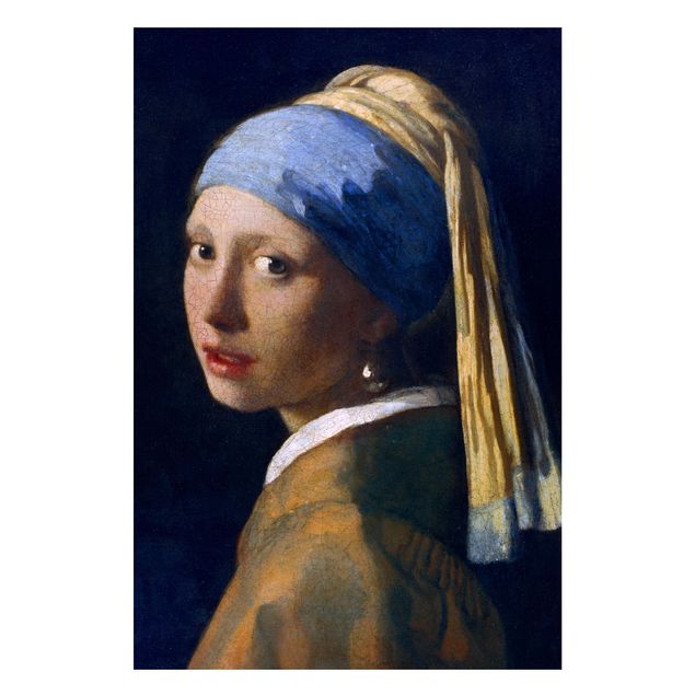 Déco murale cuisine Jan Vermeer Van Delft - Fille avec une boucle d'oreille en perle