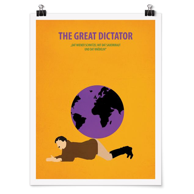 Tableaux reproduction Affiche de film Le Dictateur
