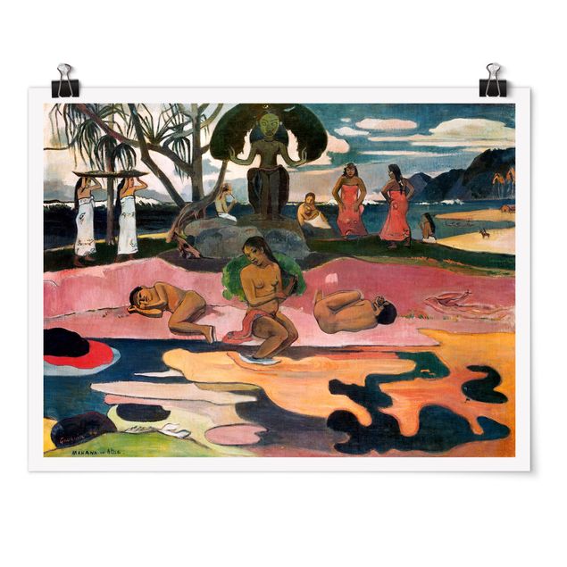 Tableau bord de mer Paul Gauguin - Le jour des dieux (Mahana No Atua)